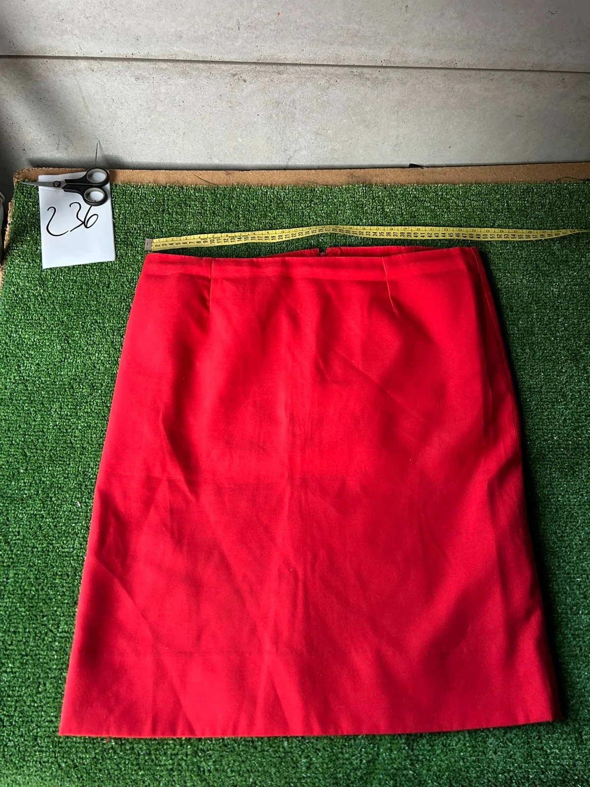 Jupe courte rouge vintage